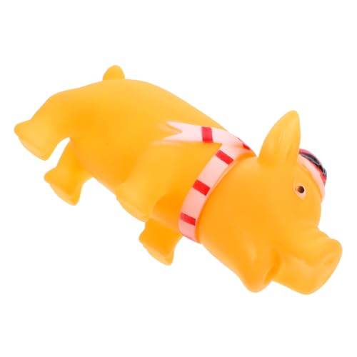 Sosoport Robustes Quietschendes Hundespielzeug Red Hat Pig Latex Welpenspielzeug für Den Innenbereich für Mittelgroße Hunde Sosoport Robustes Quietschendes Hundespielzeug Red Hat Pig Latex Welpenspielzeug für Den Innenbereich für Mittelgroße Hunde von Sosoport
