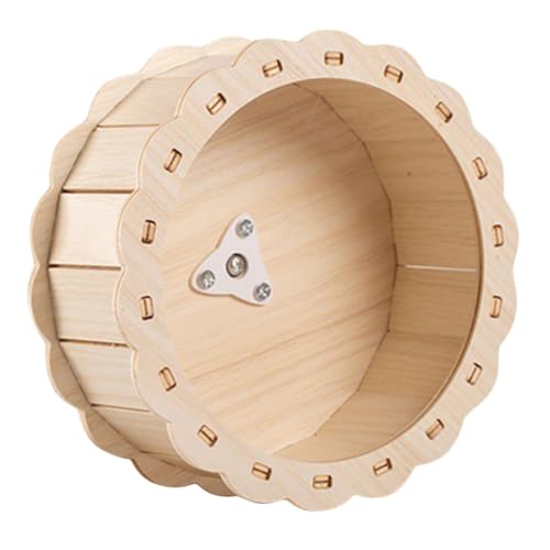 Sosoport Sonnenblumenform Haustier Laufrad Spielzeug Für Hamster Eichhörnchen Chinchillas Aus Holz 1pc von Sosoport