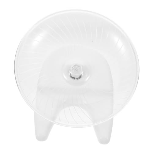 Sosoport Laufrad Für Rennmäuse Fliegende Untertasse Für Kleintiere Leiser Igel Spinner Rotierendes Aktivitätsspielzeug Aus Kunststoff Für Hamster Meerschweinchen Laufen Weiß von Sosoport