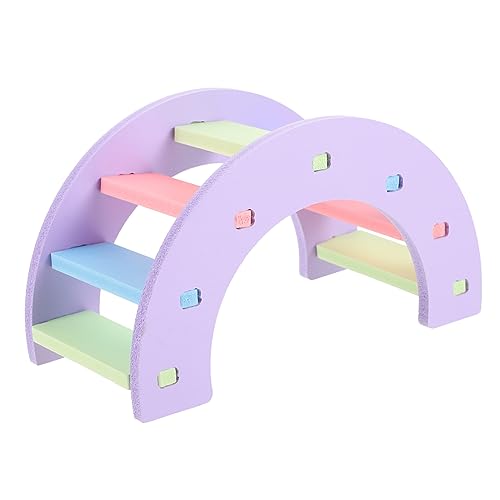Sosoport Hamster Spielzeug Brücke Für Kleintiere Kletterbrücke Für Meerschweinchen Und Chinchillas Für Käfige Fördert Und Spielspaß Mit Buntem Design Regenbogen von Sosoport