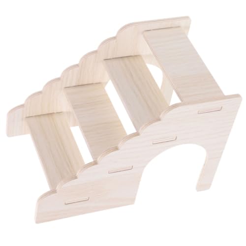 Sosoport Hamsterleiter Aus Holz – Trainings- Und Spielspielzeug Für Haustiere Käfigdekor Für Kleintiere Sichere Und Stabile Leiter Für Chinchillas Und Meerschweinchen Sosoport Hamsterleiter Aus Holz – Trainings- Und Spielspielzeug Für Haustiere Käfigdekor Für Kleintiere Sichere Und Stabile Leiter Für Chinchillas Und Meerschweinchen von Sosoport