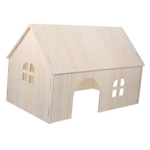 Sosoport Großes Eichhörnchenhaus Meerschweinchennest Haustier-holzversteck Für Hamster Sosoport Großes Eichhörnchenhaus Meerschweinchennest Haustier-holzversteck Für Hamster von Sosoport