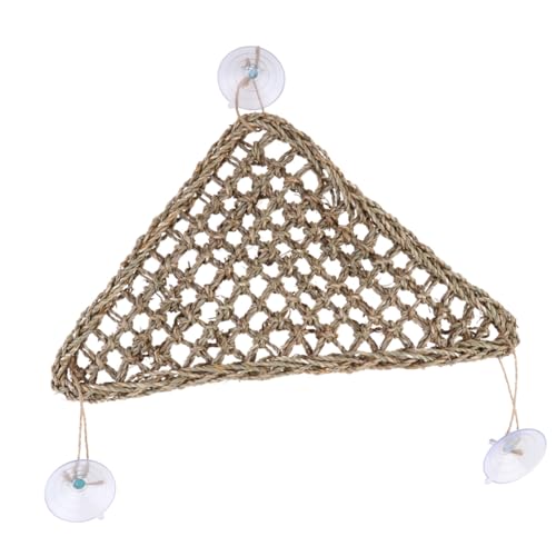 Sosoport Triangular Reptile Climbing Net Atmungsaktive Hängematte Für Echsen Und Drachen Mit Saugnäpfen Für Sicheren Für Haustiere von Sosoport
