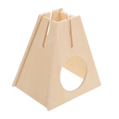 Sosoport Multifunktionaler Holzständer mit Nest für Kleintiere Platzsparender Trinkstand für Hamsterkäfige Einfache Pflege und Wasserzugang von Seiten Sosoport Multifunktionaler Holzständer mit Nest für Kleintiere Platzsparender Trinkstand für Hamsterkäfige Einfache Pflege und Wasserzugang von Seiten von Sosoport