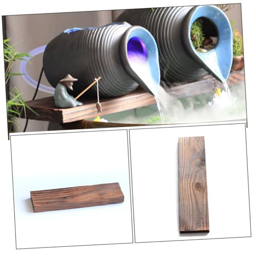 Sosoport Natürliche Holzplatte für Aquarium Deko und Wasserfließend DIY Freundliche Einfache Installation Authentisches Wasserspiel Vielseitig für Innen und Außenbereiche von Sosoport