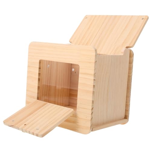 Sosoport Nistkasten Aus Holz Für Den Außenbereich, Vogelhaus, Vogelnest, Hinterhof, Terrasse, Nistkasten Sosoport Nistkasten Aus Holz Für Den Außenbereich, Vogelhaus, Vogelnest, Hinterhof, Terrasse, Nistkasten von Sosoport