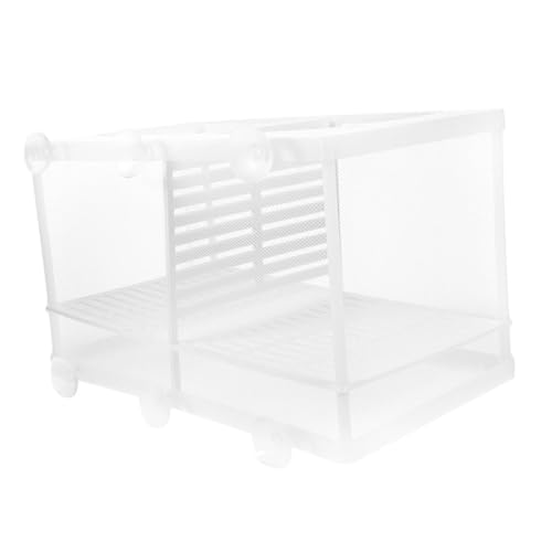 Sosoport Betta-Aquarium-trennwand Brutkasten Mit Netz Kunststoff-fischzuchtbehälter Für Aquarien von Sosoport
