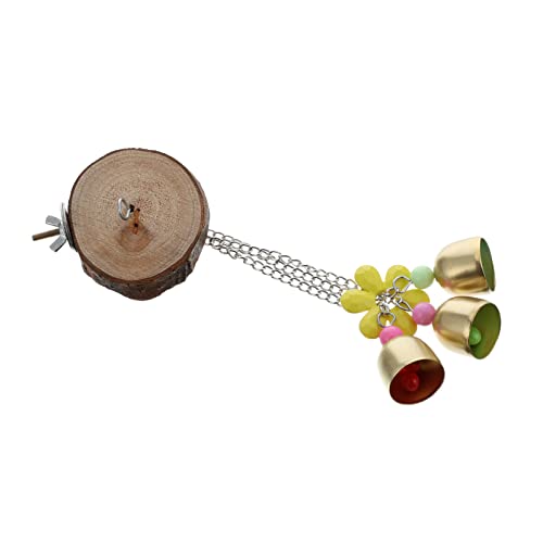 Sosoport Papageienspielzeugständer Aus Holz Für Kleine Vögel Inklusive Glocke Zum Spielen Und Klettern Installieren Fördert Bewegung Und Gleichgewicht von Sosoport