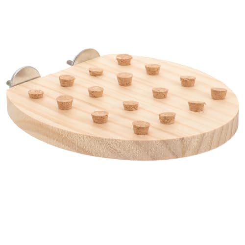 Sosoport Papagei Steht Kauspielzeug Vogelkauen aus Holz Angebot an Papageienkäfigen Hamster Spielzeug hamsterspielzeug Spielzeuge Vogelkäfig Kauspielzeug für Vögel Vogelspielzeug Halbkreis von Sosoport