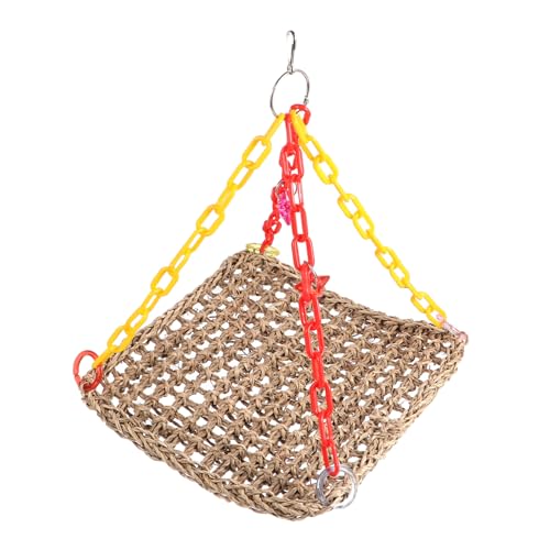 Sosoport Pet Parrot Chewing Toy Hochwertige Vogelhängematte Geflochtenem Strohmateriel Und Für Papageien Und Vögel Für Käfige Und Spielplätze von Sosoport