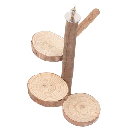 Sosoport Vogelspielzeug Für Papageien Stabiler Sitzstand Aus Holz Für Vogelkäfig Für Spiel Und Bewegung Im Käfig Fördert Die Aktivität Und Unterhaltung Ihrer Vögel von Sosoport