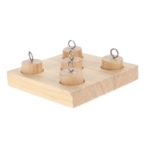 Sosoport Papageienspielzeug Mit Holzklötzen Vogelsittichspielzeug Aktivitätsblock Für Papageien Sittichzubehör Papageien-trainingsspielzeug von Sosoport