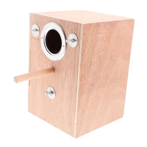 Sosoport Elegante Papageienzuchtbox Aus Holz Sittichnistkasten Für Vögel Papageienhaus Komfortabler Lebensraum von Sosoport