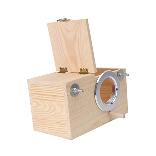Sosoport Massivholz Papagei Zucht Box Vogel Nisthaus Holz Vogel Boxen Für Garten Decor von Sosoport