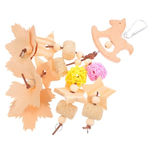 Sosoport Holz Kauspielzeug Für Papageien Interaktives Spielzeug in Schaukelform Zum Aufhängen Vogel Spielzeug Für Sittiche Und Nymphensittiche Sosoport Holz Kauspielzeug Für Papageien Interaktives Spielzeug in Schaukelform Zum Aufhängen Vogel Spielzeug Für Sittiche Und Nymphensittiche von Sosoport
