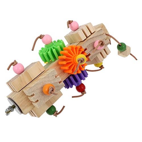 Sosoport Holz Vogel Kauen Spielzeug Papagei Kauen Stick Vogel Käfig Zubehör Papagei Beißen Barsch von Sosoport