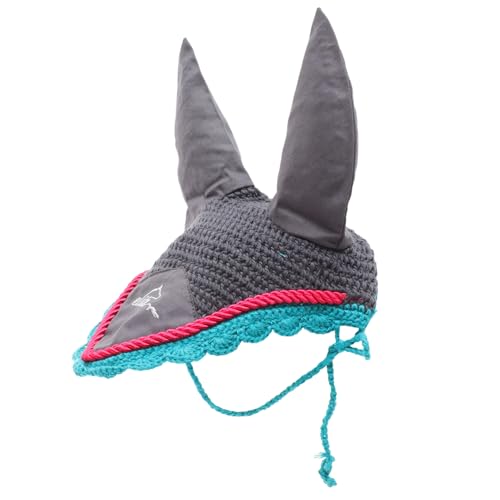 Sosoport Gestrickte Ohrenschützer für Pferde Graues Muster 1 Stück Bequemer Warmer Ohrenschutz von Sosoport