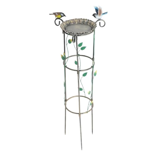 Sosoport Rankgitter Aus Eisen Für Kletterpflanzen Dekoratives Vogelhäuschen Für Den Garten Mit Schale Im Antik-Stil Sosoport Rankgitter Aus Eisen Für Kletterpflanzen Dekoratives Vogelhäuschen Für Den Garten Mit Schale Im Antik-Stil von Sosoport
