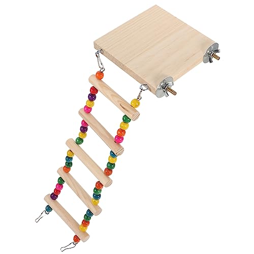 Sosoport Papageien Kletterleiter Aus Holz Mit Plattform Und Spielgerüst Vogelspielzeug Für Wellensittiche Und Andere Kleintiere Für Training Und Spielmöglichkeiten Sosoport Papageien Kletterleiter Aus Holz Mit Plattform Und Spielgerüst Vogelspielzeug Für Wellensittiche Und Andere Kleintiere Für Training Und Spielmöglichkeiten von Sosoport
