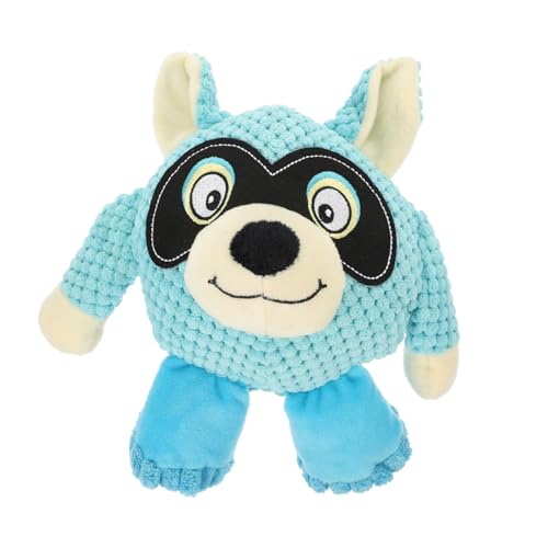 Sosoport Plüschtier Quietscher Bissfestes Interaktives Hundespielzeug für Welpen und Kleine Hunde Langlebiges Kau für Drinnen und Draußen Blaues Kuscheltier Haustierspielzeug von Sosoport