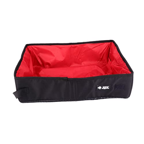 Sosoport Portable Katzentoilette Aus Wasserdichtem Oxford Faltbare Praktische Katzenschale Für Kleine Kätzchen Rot Leicht Zu Reinigen Für Unterwegs Sosoport Portable Katzentoilette Aus Wasserdichtem Oxford Faltbare Praktische Katzenschale Für Kleine Kätzchen Rot Leicht Zu Reinigen Für Unterwegs von Sosoport
