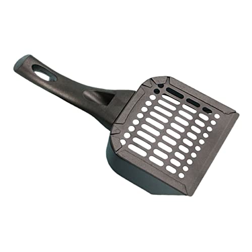 Sosoport Schaufel für Katzenstreu Wurf Kratzen Post Scoop Hauszubehör Liner katzenklo zubehör cat Litter Shovel Schaufel für Heimtierkot Handschaufeln für Katzenstreu Rostfreier Stahl Black von Sosoport