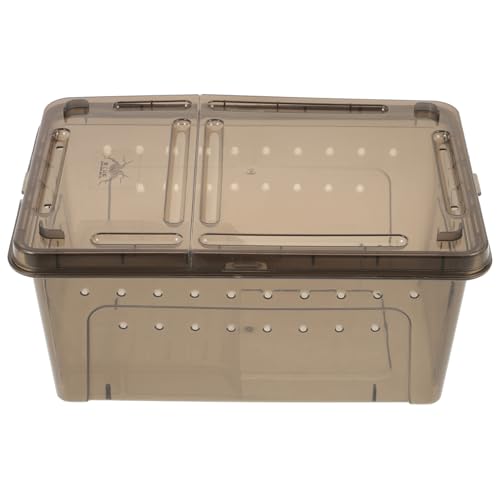 Sosoport Schildkröte amphore Turtle Krabbel Terrarium nebler glasbehälter Dekorationen für Aquarien Frosch-Panzer Anlage Fisch Wasser- Reptilienraum Tankplattform zum Sonnenbaden Plastik von Sosoport