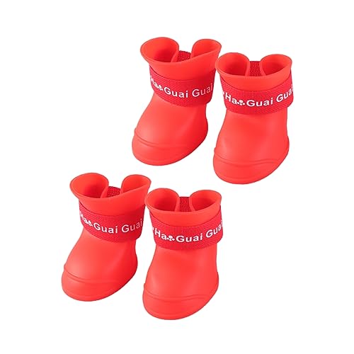 Sosoport Schneestiefel Hunderegenstiefel Für Kleine Hunde Große Hundeschuhe Hundestiefel Für Den Winter Hündchen-Regenstiefel ACH Schuhe Süße Regenstiefel Modestiefel Rot Hundepfote Sosoport Schneestiefel Hunderegenstiefel Für Kleine Hunde Große Hundeschuhe Hundestiefel Für Den Winter Hündchen-Regenstiefel ACH Schuhe Süße Regenstiefel Modestiefel Rot Hundepfote von Sosoport