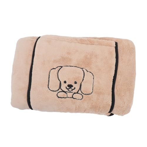Sosoport Schnell Trocknendes Hundetuch Weichem Korallenvlies Ultra Saugfähiges Haustierhandtuch mit Ergonomischen Handtaschen Komfortable Decke für Drinnen und Draußen von Sosoport