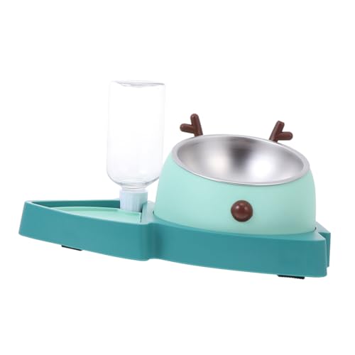 Sosoport Futternapf Für Haustiere Futternapf Für Katzen Und Hunde Automatischer Wasserspender Spritzwassergeschützt Platzsparendes Eckdesign Sauberes Wasser von Sosoport