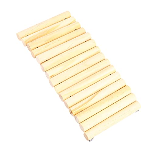 Sosoport Chew Stick Baumstamm Tunnel Für Hamster Unvollendete Bogenbrücke Für Kleintiere Spielzeug Für Nagetiere Nager Zubehör Kiefernholz Khaki von Sosoport