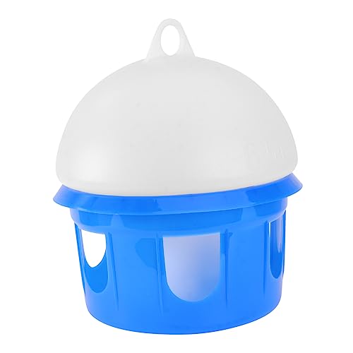 Sosoport Taubenzufuhr Vogeltränken für draußen Papageienkäfig Zubehör für Hühnerställe Papageientrinker Vogel Fütterer wasserbecken wasserwanne Wasserspender für Vögel Futtermittel Blue von Sosoport