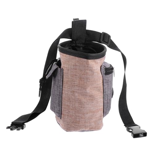 Sosoport Trainings Paket für Haustiere behandeln Beutel Kleine Leckerlitasche für Hunde groß Dog Treat Dispenser Dog Treat Bag Outdoor-Tasche für Haustiere Welpen-Snack-Tasche Flachs Brown von Sosoport