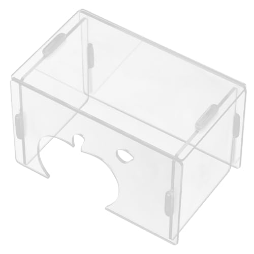 Sosoport Transparentes Hamster Versteck Kunststoff Kleintier Lebensraum Versteckhaus Für Zwerghamster Rennmäuse Und Kleine Haustiere Spielzeug Und Dekoration von Sosoport