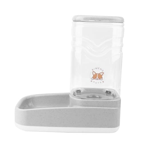 Sosoport Trinkbrunnen Für Haustiere Wasserspender Für Haustiere Trinkfutterautomat Für Haustiere Wassernapf Für Welpen Kätzchen-Feeder Futterspender Weiß Haustierzubehör Futternapf Plastik von Sosoport