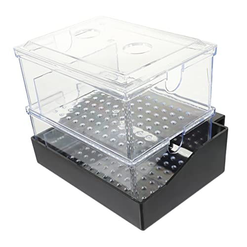 Sosoport Aquarienfilter Für Schildkrötenbecken Filterbox Aus Kunststoff Transparentes Gehäuse Kompakt Für Kleine Aquarien Verschleißfest Für Täglichen Gebrauch von Sosoport