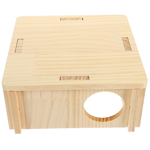 Sosoport Platz Holz Versteck Hütte für Meerschweinchen Ratte Haustier Spielzeug Dekorative Optionen Sosoport Platz Holz Versteck Hütte für Meerschweinchen Ratte Haustier Spielzeug Dekorative Optionen von Sosoport