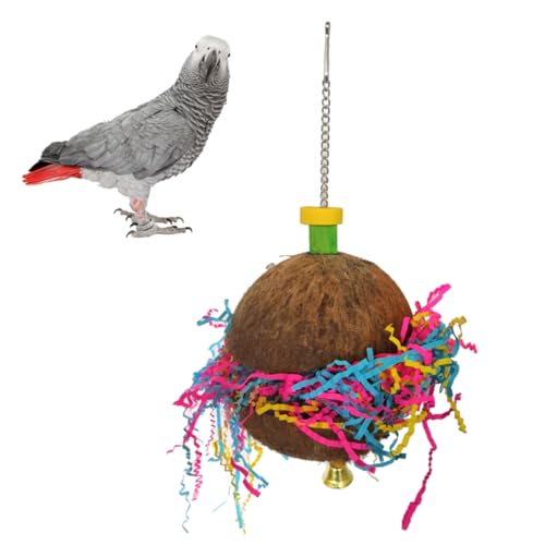 Sosoport Vogelspielzeug Für Papageien Kokosnussschalen-schaukel Lustiges Kauspielzeug Für Papageien Vögel Haustiere Sosoport Vogelspielzeug Für Papageien Kokosnussschalen-schaukel Lustiges Kauspielzeug Für Papageien Vögel Haustiere von Sosoport