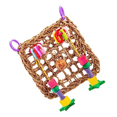 Sosoport Kletterseilnetz Für Haustiere Seilnetz Für Papageien Hängematte Für Papageien Hängenetz Für Vogel Käfig Montiert Spielzeug von Sosoport