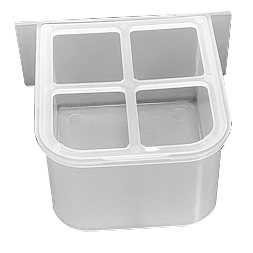 Sosoport Feeder Futter Vogelfutterbox Wasserspender Für Vögel Kleiner Vogelhäuschen Vogelfütterungsbecher Vogelfutterspender Vogelfutterhäuschen Vogelzubehör Futternapf Für Vögel Plastik Transparent von Sosoport
