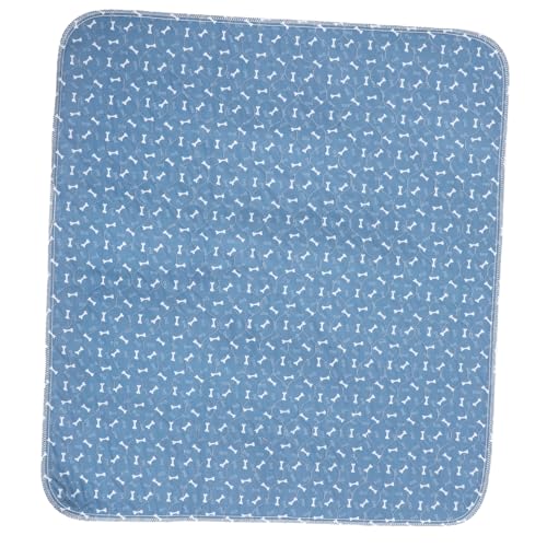 Sosoport Bone Printed Pet Training Pads rutschfeste Wasserabsorbierende Toilettenmatte Für Hunde Waschbare Hundetoilettenunterlage Blau von Sosoport
