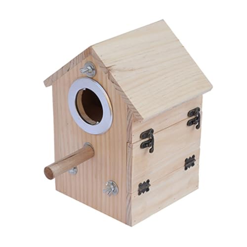 Sosoport Holz Vogelnest Vogelhaus Kit Links Oder Rechts Öffnung Vogel Zucht Box Schwalbennest Ornament Sosoport Holz Vogelnest Vogelhaus Kit Links Oder Rechts Öffnung Vogel Zucht Box Schwalbennest Ornament von Sosoport