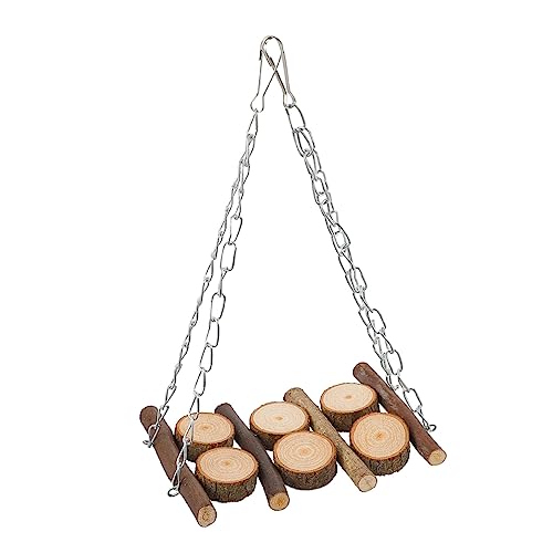 Sosoport Papageien Holzschaukel Für Vögel Kletterspielzeug Für Wellensittiche Und Nymphensittiche Robustes Spielgerät Zum Klettern Und Kauen Für Käfige Und Spielplätze Sosoport Papageien Holzschaukel Für Vögel Kletterspielzeug Für Wellensittiche Und Nymphensittiche Robustes Spielgerät Zum Klettern Und Kauen Für Käfige Und Spielplätze von Sosoport