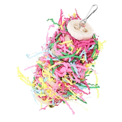Sosoport Vogelspielzeug für Papageien Langlebiges Hängespielzeug aus Sicherem Luffa Schwamm mit Glocke Kauen und Hält Vögel und Zerstörung Sosoport Vogelspielzeug für Papageien Langlebiges Hängespielzeug aus Sicherem Luffa Schwamm mit Glocke Kauen und Hält Vögel und Zerstörung von Sosoport
