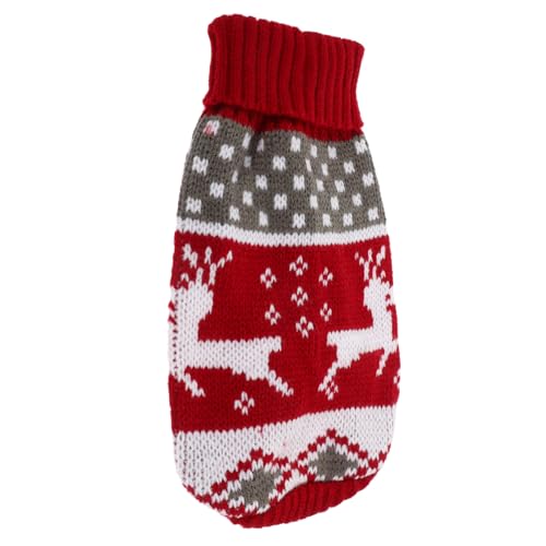 Sosoport Dicker Warmer Weihnachtspullover Für Hunde Welpen Und Katzen Weste Mit Rentier- Und Kürbis-Design Haustier-Outfit von Sosoport