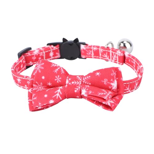 Sosoport Katzenhalsband Mit Schleifen Weihnachtskatzenhalsband Verstellbares Haustierhalsband Katzenhalsband Mit Glocke Für Katzen Und Welpen Sosoport Katzenhalsband Mit Schleifen Weihnachtskatzenhalsband Verstellbares Haustierhalsband Katzenhalsband Mit Glocke Für Katzen Und Welpen von Sosoport