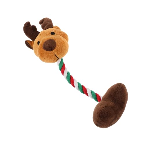 Sosoport Weihnachts-Plüschtier mit Hundegeräusch Interactive Dog Toys Dog chew Toy Kauspielzeug für den Haushalt Welpenkauspielzeug für kleine Hunde Plüschfigur Spielzeug Kätzchen Spielzeug von Sosoport