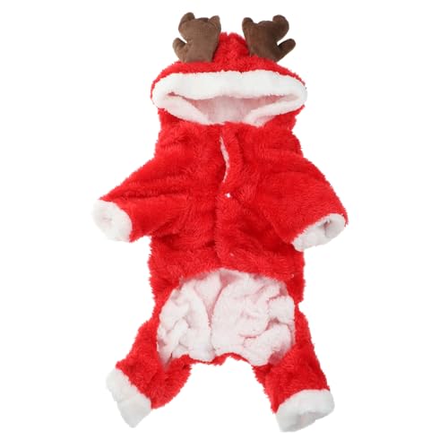 Sosoport Weihnachtshundeoutfit Santa Hundekostü Weihnachten Weihnachtsoutfit Für Hunde Hundekleidung Halloween Warme Hundekleidung Kürbis Für Hunde Hund Löwenmähne Kostü Korallenvlies von Sosoport