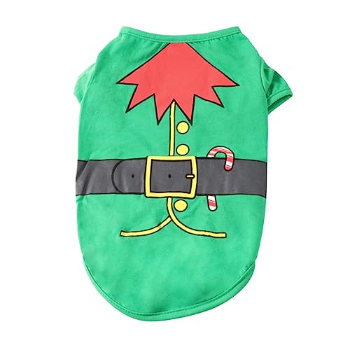 Sosoport Weihnachtskostü Für Hunde Chihuahua-Kleidung Hundeelfen-Outfit Weihnachts-hundepullover Staubbadhaus Aus Keramik Weihnachts-welpen-Hoodies Hund Elfenmantel Haustier Einstellen von Sosoport