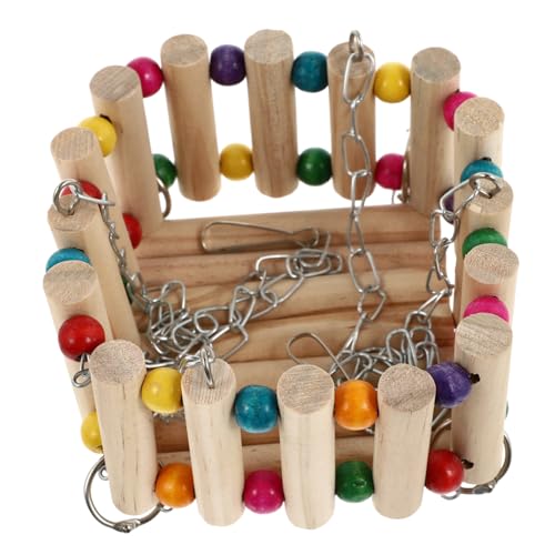 Sosoport Papageien Spielzeug Kletterleiter Und Schaukel Für Vögel Für Wellensittiche Nymphensittiche Und Andere Fördert Die Und Beschäftigung Sosoport Papageien Spielzeug Kletterleiter Und Schaukel Für Vögel Für Wellensittiche Nymphensittiche Und Andere Fördert Die Und Beschäftigung von Sosoport